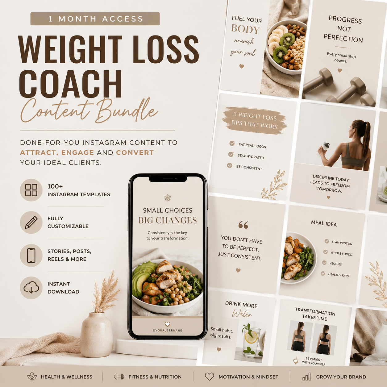 Weight Loss Coach Content Bundle – 1 Month Access
